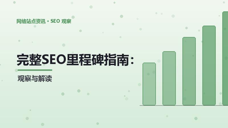 完整SEO里程碑指南：从入门到实战