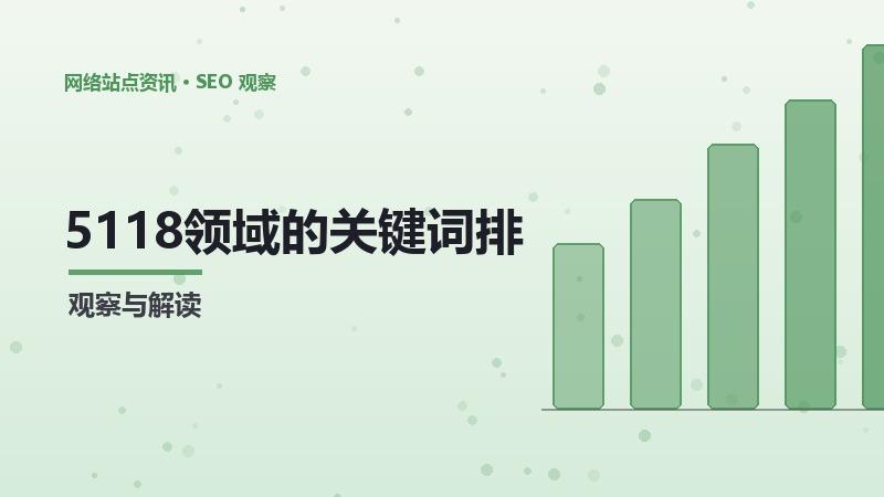 5118领域的关键词排名：经验与案例